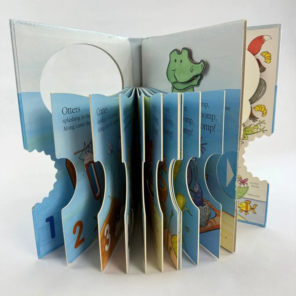 Chomp Goes the Alligator Matthew Van Fleet Interactive Board Book Pop-Up Countin